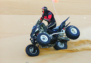 Quad Biking on Dunes